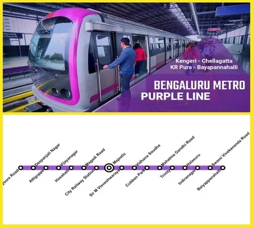 Hassle-Free Journey: Purple Metro Line Bangalore, Know Time, Route Stations