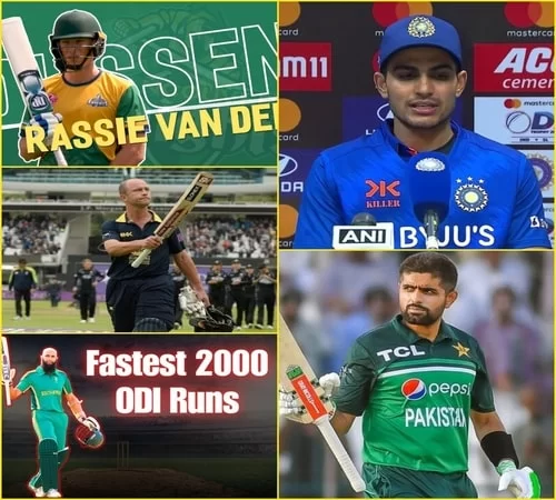 Top 10 Fastest 2000 Runs in ODI from the World's Team