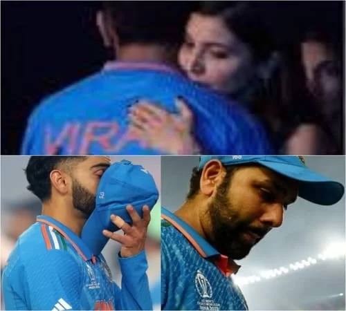 Anushka Sharma hugs Virat Kohli after Losing Match in WC Final 2023