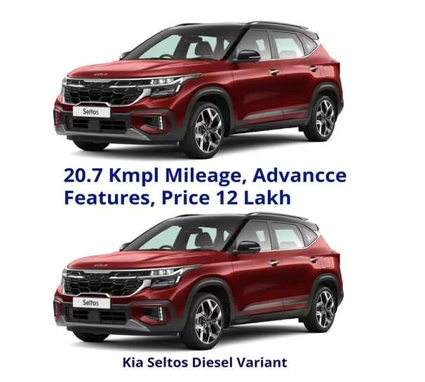 2024 Kia Seltos Diesel Launched with advance Features at 12 Lakh