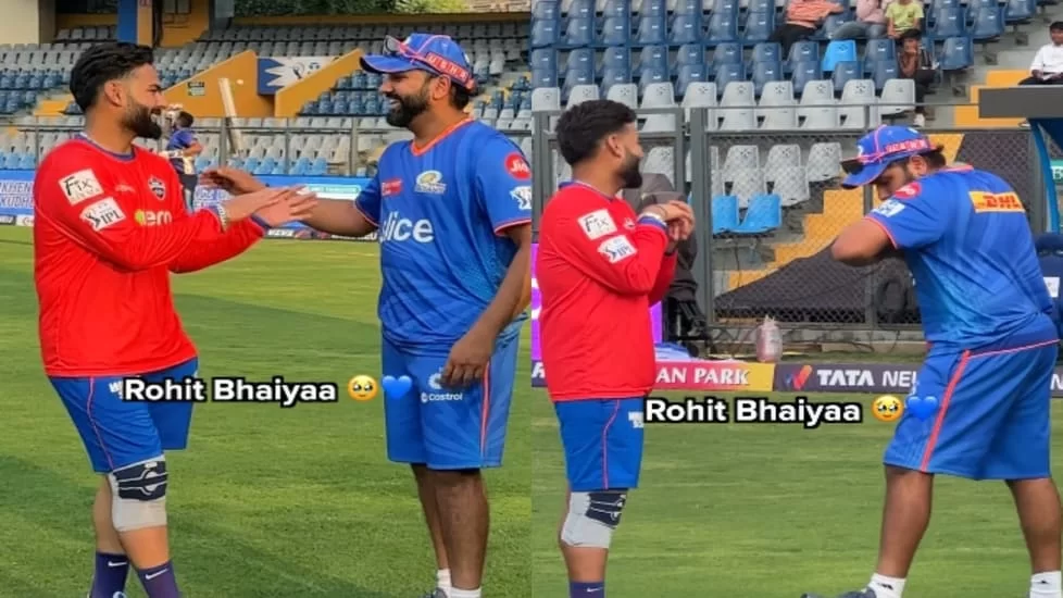 Why is Rishabh Pant's knee bandaged? DC shared a Video with Rohit Sharma