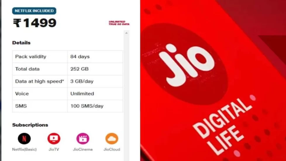 Jio Plan with Netflix: Enjoy free Netflix Subscription with 256GB Data in this JIO Plan