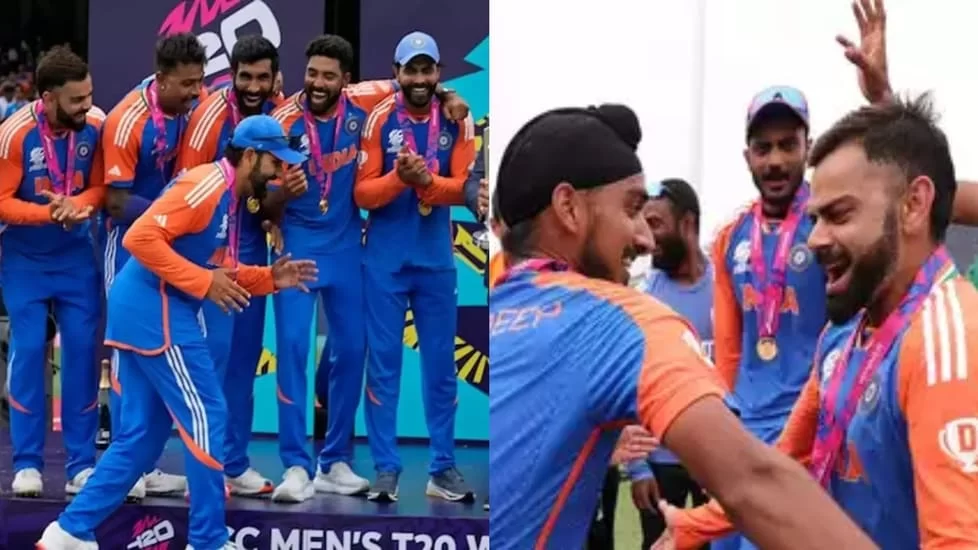 Video: Rohit Sharma Did Dance during Lifting the Trophy, Virat and Arshdeep also Danced