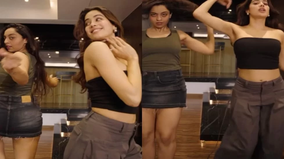 Video: Janhvi Kapoor Dances with a Friend on the song 'Shaukan'