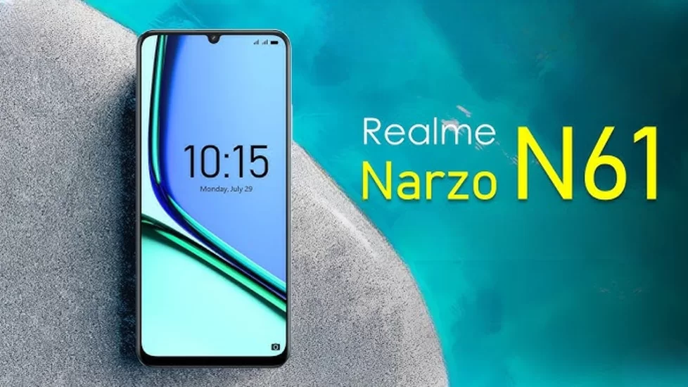 Buy Realme Narzo 61 Under 7000 with 5000mAh Battery and 64GB Storage